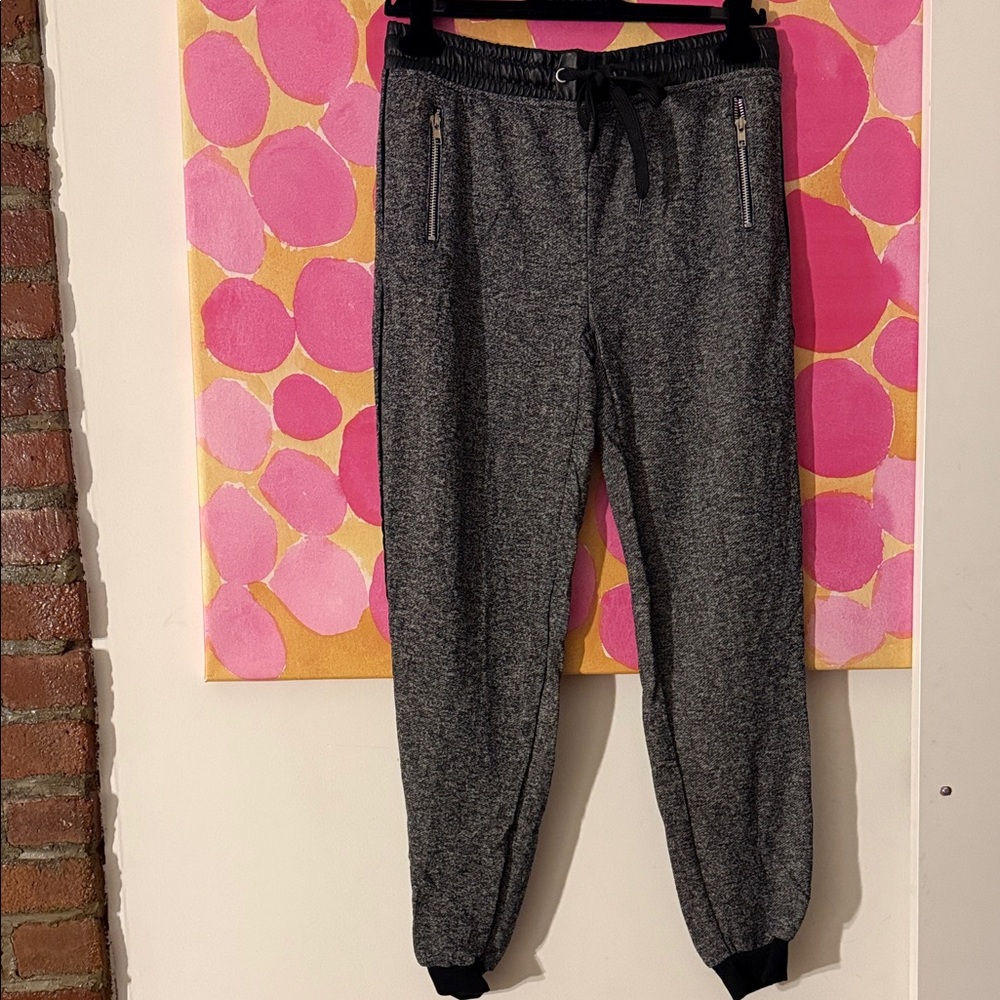 Heather Gray Women's Jogger Pants with Zipper Pockets